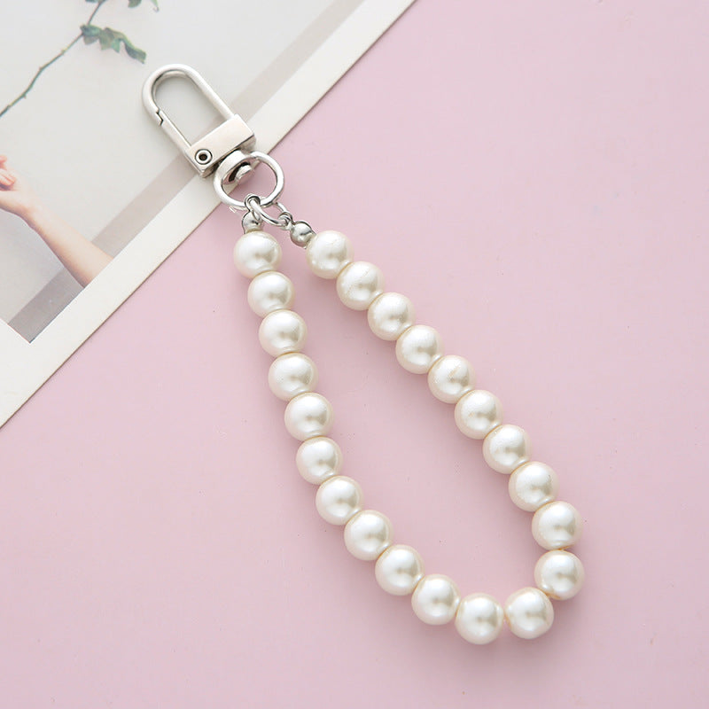 Wholesale Alloy Pearl Lanyard Keychain